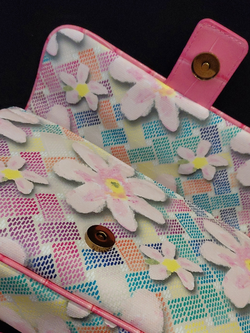 KURT GEIGER LONDON CAMDON FLAP FLOWER SHOULDER/CROSSBODY - Picture 11 of 12